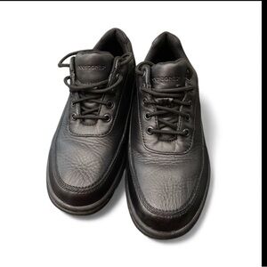 Classic Black Leather Oxfords by